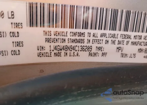 2004 Jeep Grand Cherokee Laredo from USA, damaged, VIN 1J4GW48N94C136209